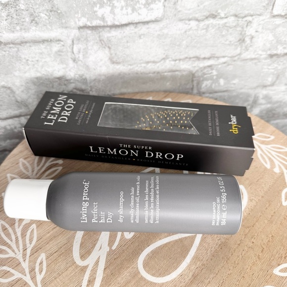 Living Proof Perfect Hair Day Dry shampoo & lemon drop hair brush both Full Size - Picture 5 of 6